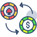 exchange,entertainment,gaming,Bet,gambling,token,casino chip,gambler